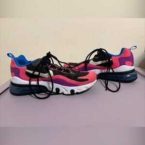Nike Air Max 270 React Comfort Casual Trainers Women Sneakers 8.5 7Y Hyper Pink